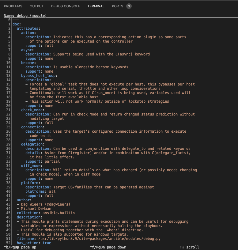 ansible-navigator interactive mode doc