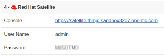 Example link to Satellite Web UI