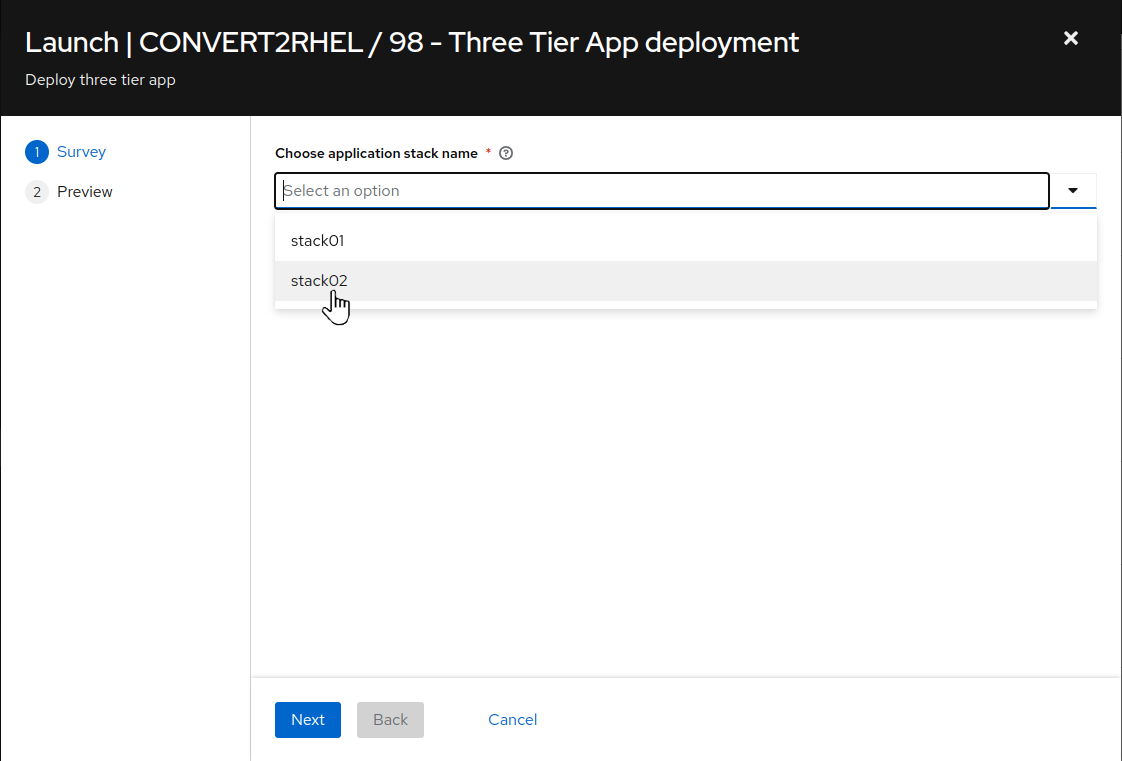 3tier-install-stack