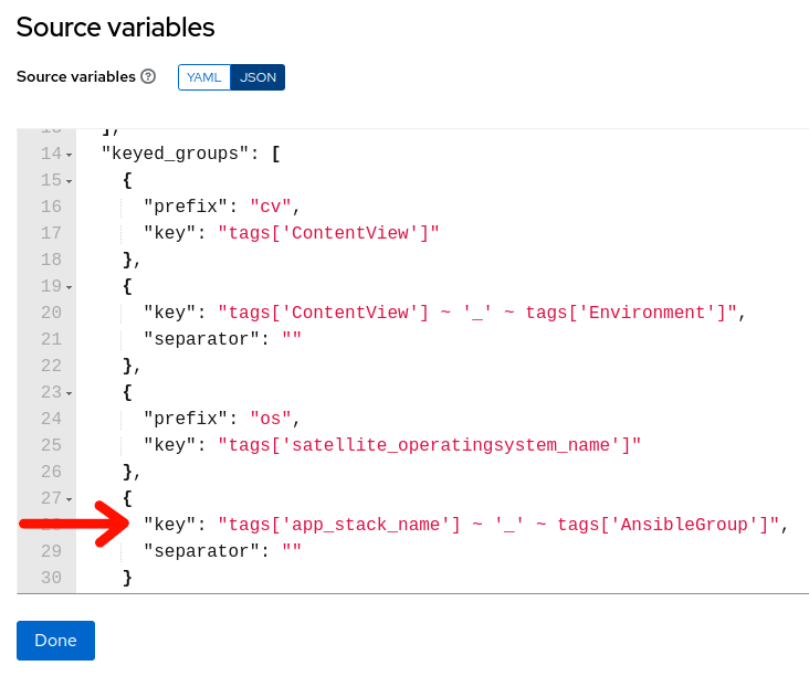 Controller inventories keyed_groups