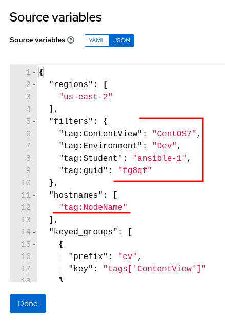 Controller inventories keyed_groups