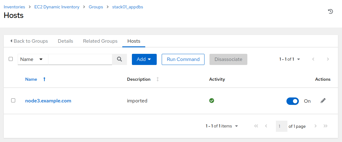 Controller inventories group