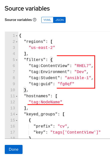 Controller inventories keyed_groups